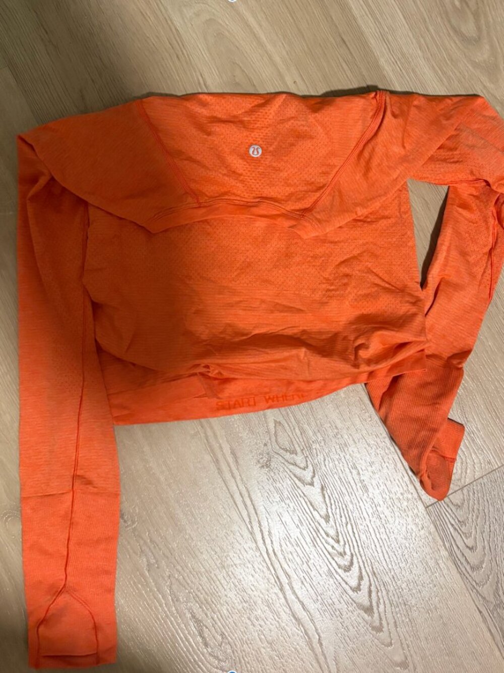 lululemon swiftly long sleeve orange
